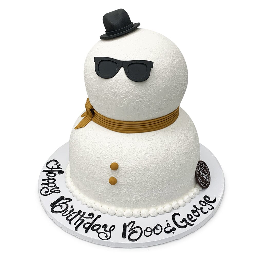 Mr. Snowman Theme Cake Freed's Bakery