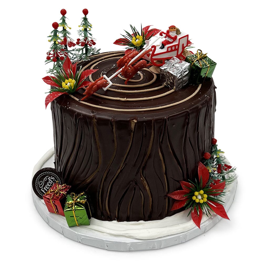 Ganache Yule Cake Seasonal Item Freed's Bakery