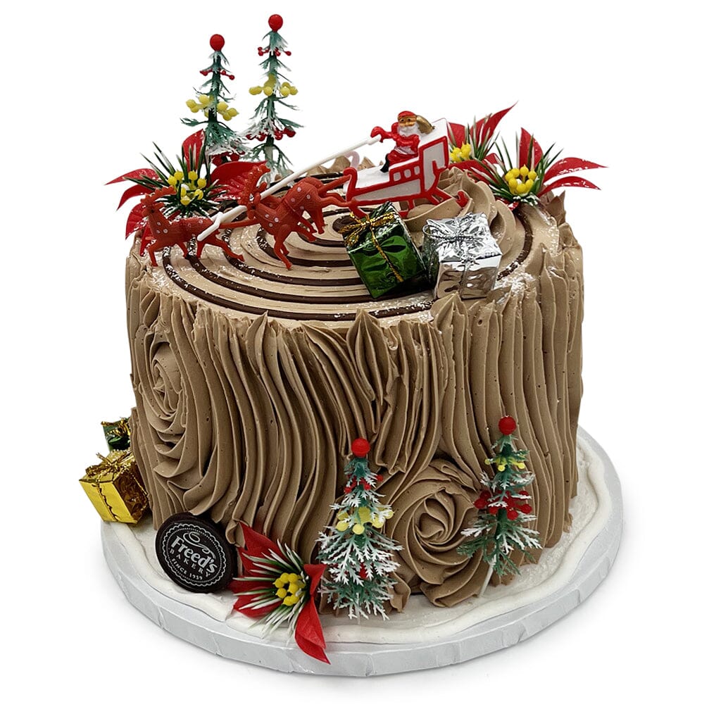 Chocolate Buttercream Yule Cake Seasonal Item Freed's Bakery