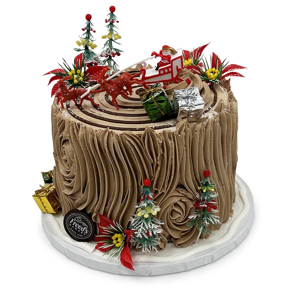 Chocolate Buttercream Yule Cake Seasonal Item Freed's Bakery 