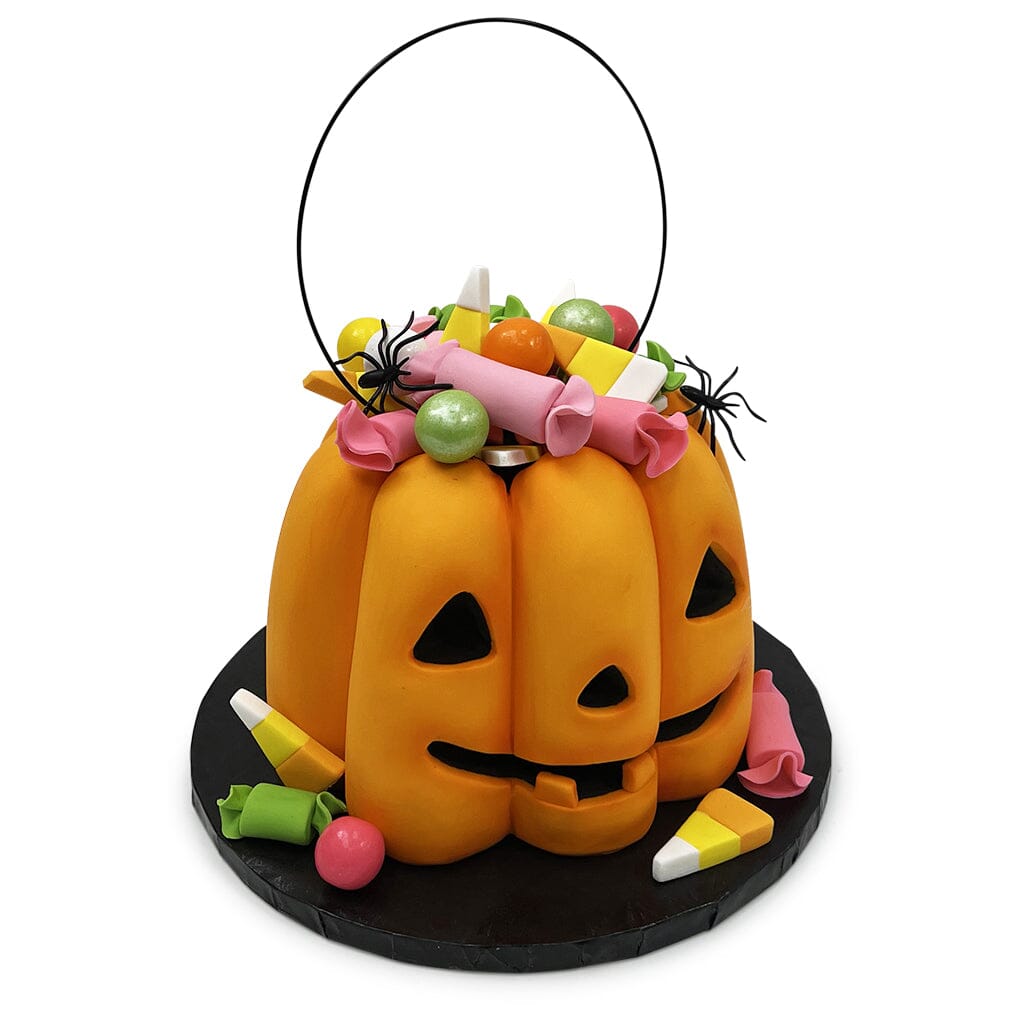 Pumpkin Bucket Candy Treat Theme Cake Freed's Bakery