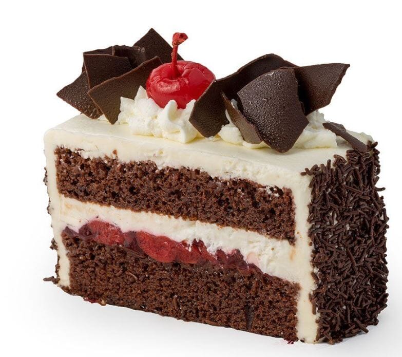 Vegas' Favorite Black Forest Cake Dessert Cake Freed's Bakery Individual Slice No Holiday Accents