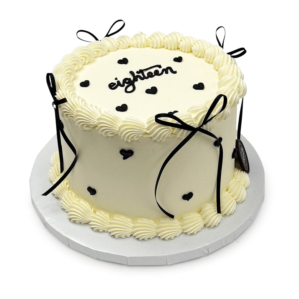 Black Tie Hearts Theme Cake Freed's Bakery