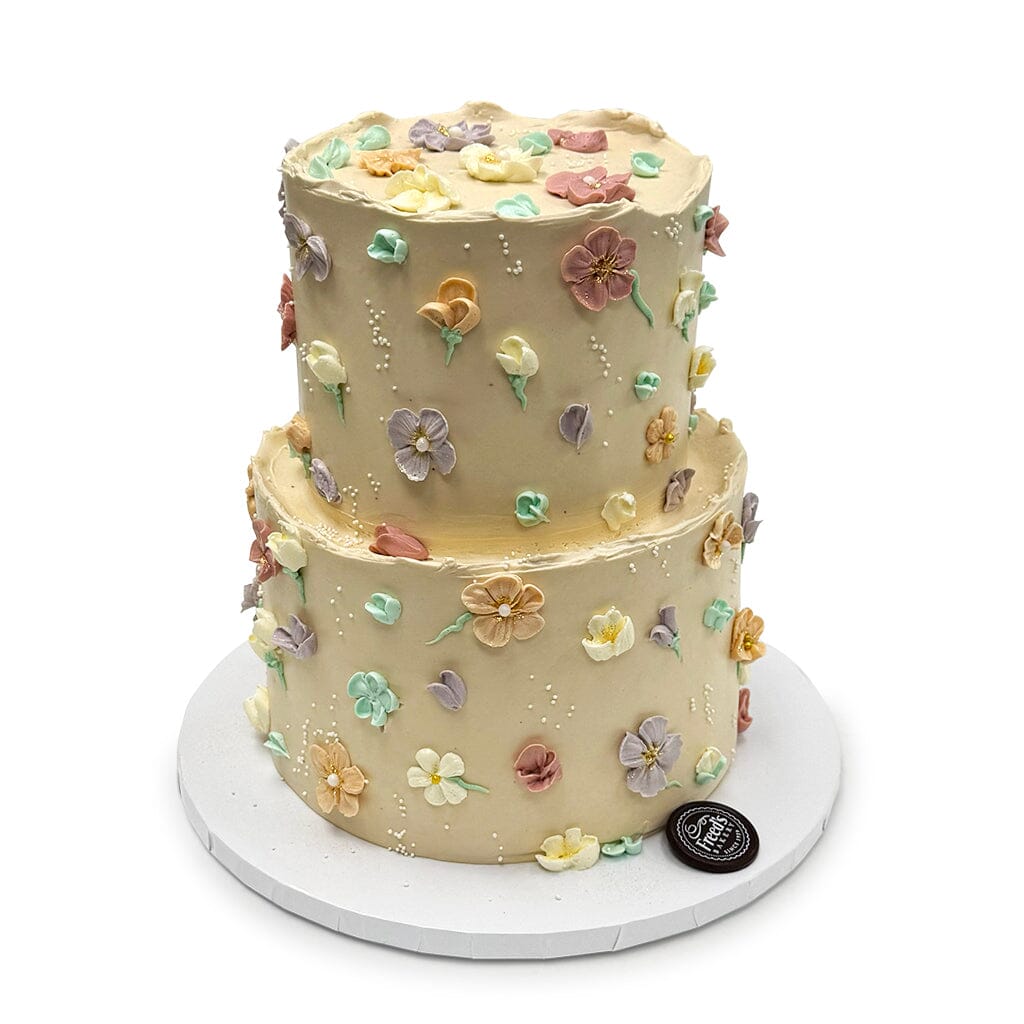 Blooming Buttercream Theme Cake Freed's Bakery