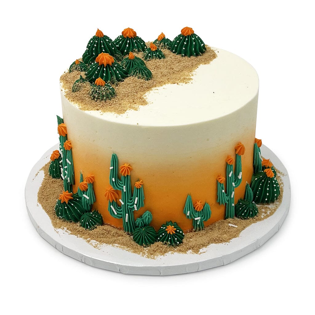 Cactus Glow Theme Cake Freed's Bakery