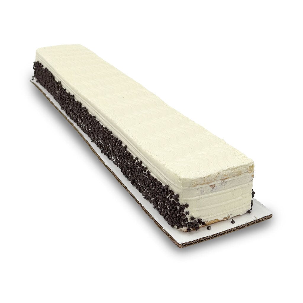 Wholesale - Cannoli Cream Cake Wholesale Freed's Bakery Full Uncut Strip (Approx. 23 Inches x 3.85 Inches) Unfinished - Do Not Score and Do Not Cut