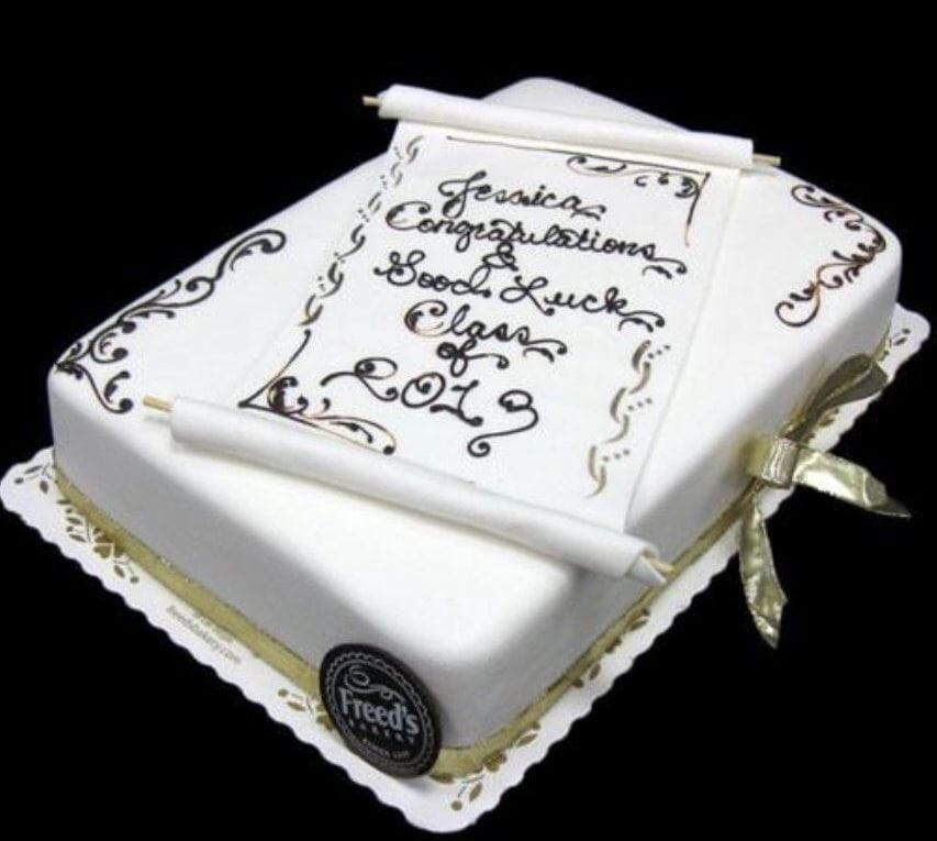 Scroll of Honors Graduation Freed's Bakery