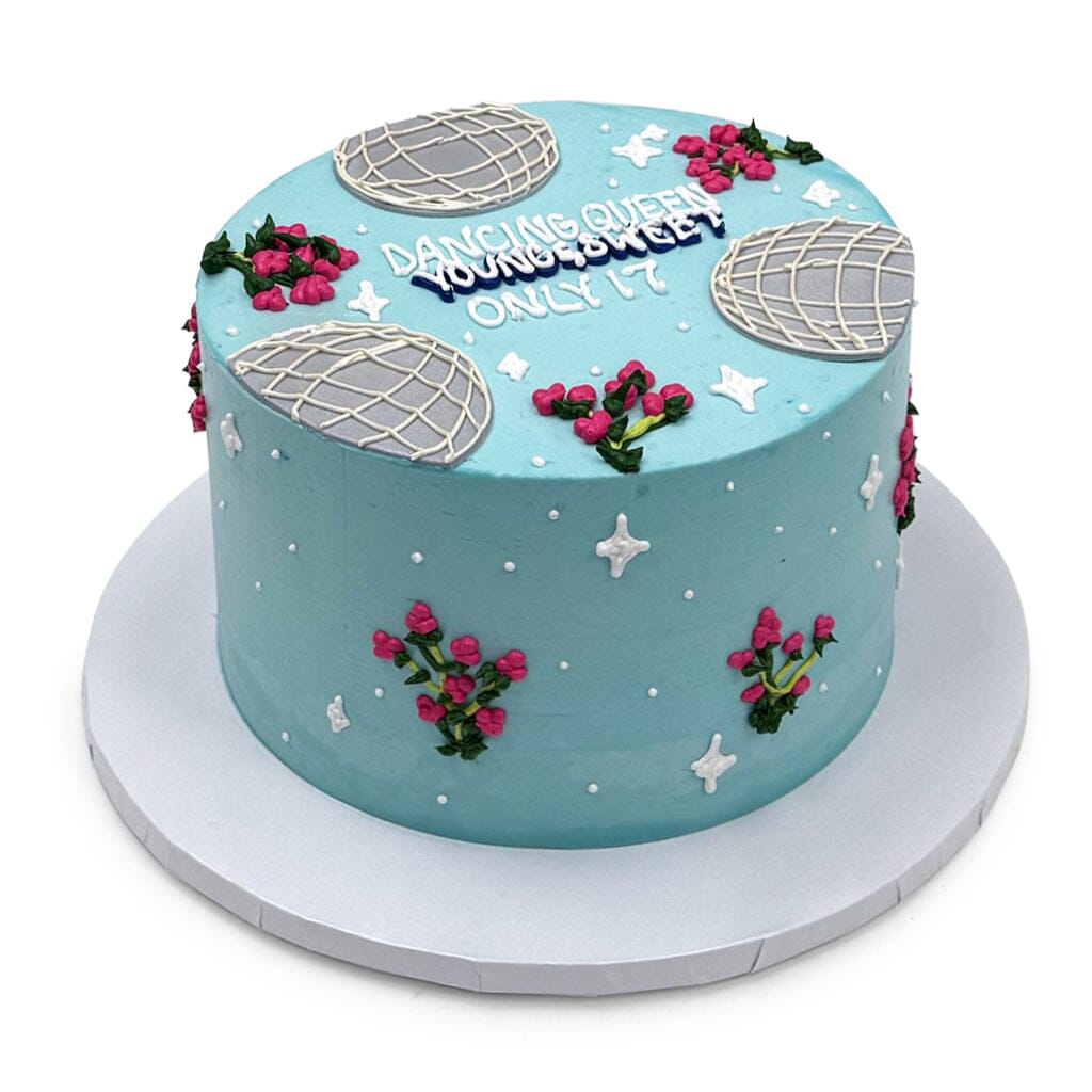Disco Bloom Theme Cake Freed's Bakery