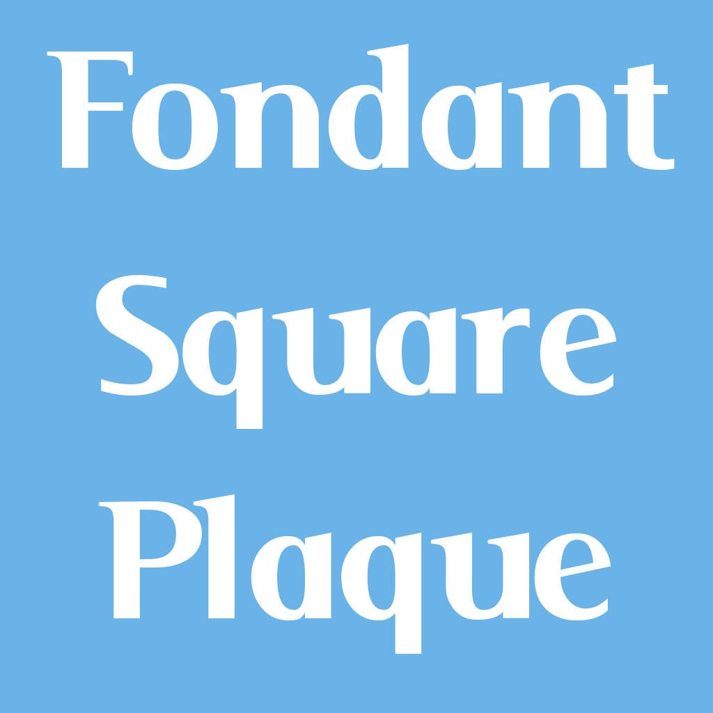 Additional Items Product Option Freed's Bakery Square Fondant Plaque