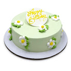 Green Daisy Bloom Theme Cake Freed's Bakery