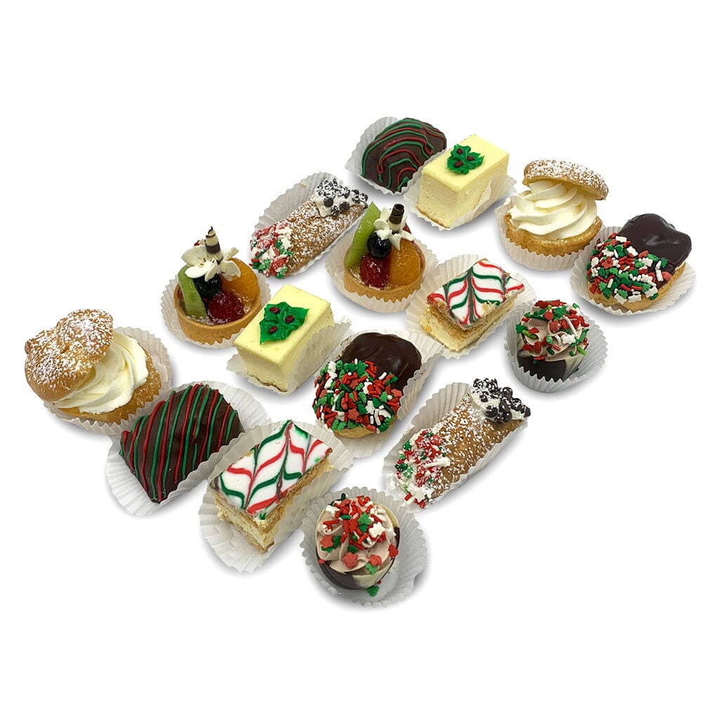 Holiday Mini Pastry Assortment Cake Slice & Pastry Freed's Bakery