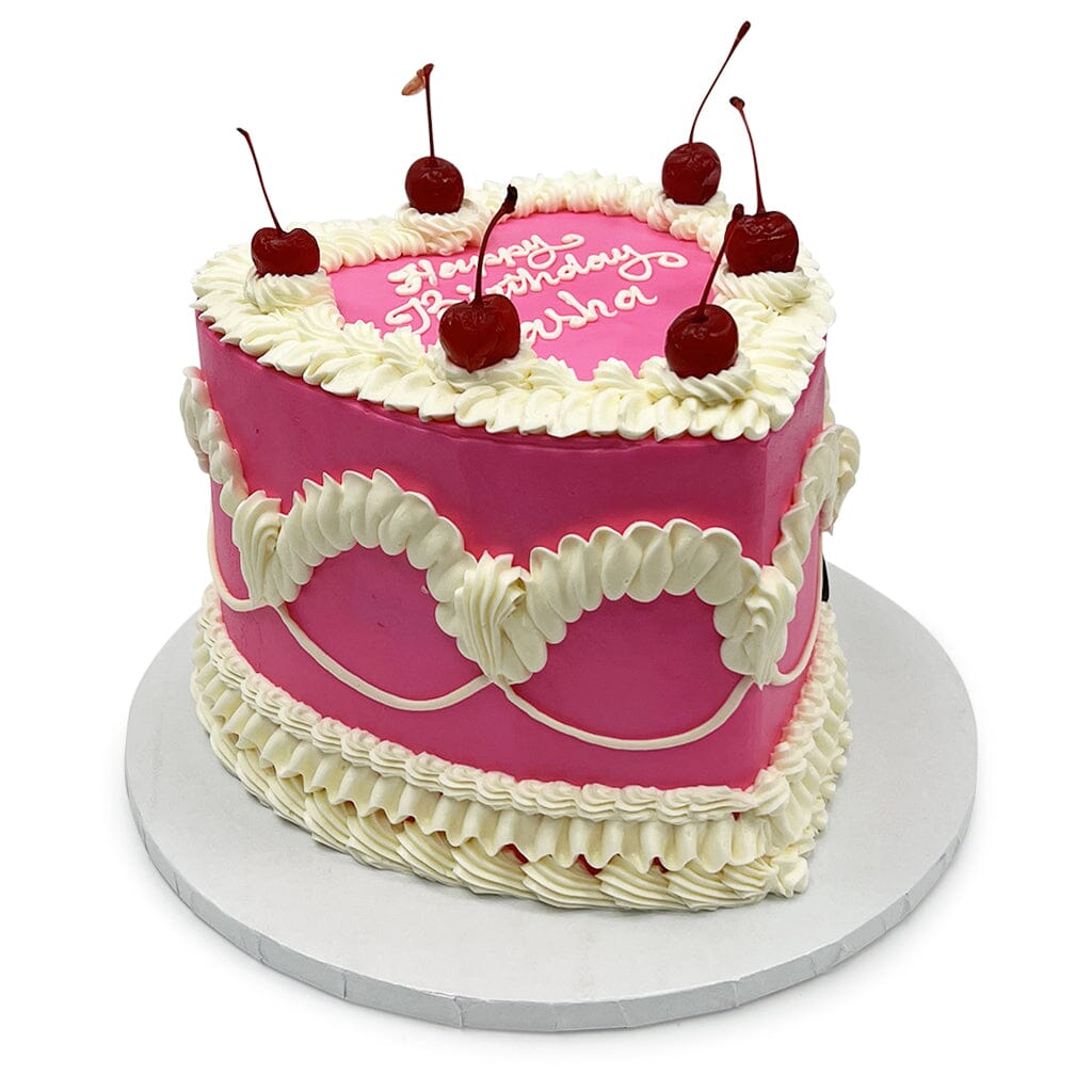 Hot Pink Love Theme Cake Freed's Bakery