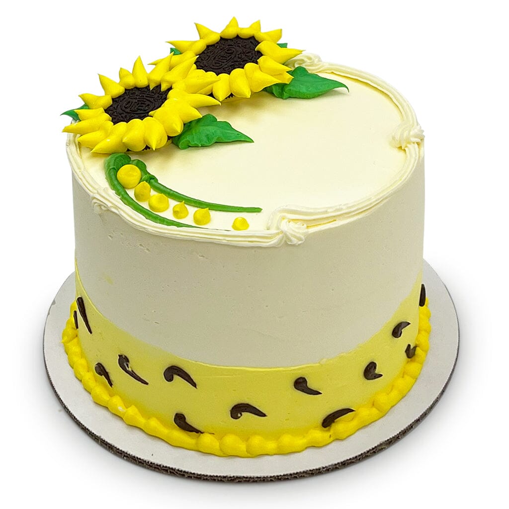 Oreo Sunflower Cake Theme Cake Freed's Bakery