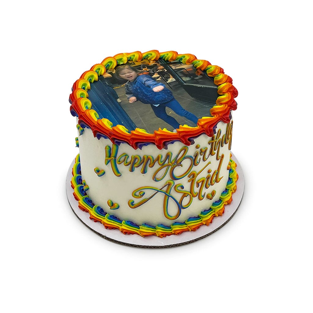 Rainbow Swag Theme Cake Freed's Bakery