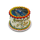 Rainbow Swag Theme Cake Freed's Bakery