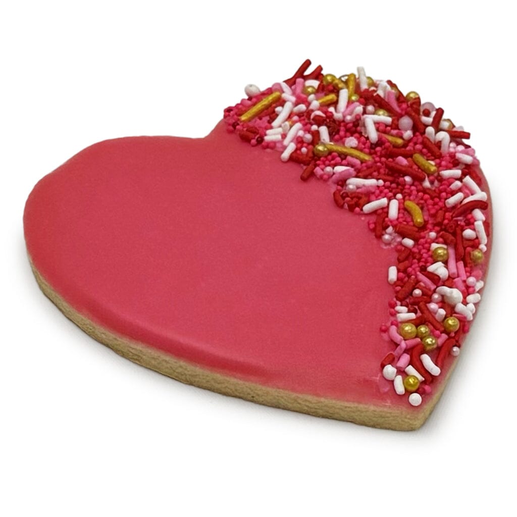 Cupid Cookies Cutout Cookie Freed's Bakery One Cookie Sprinkle Design Only Yes - Individually Bag Cookies