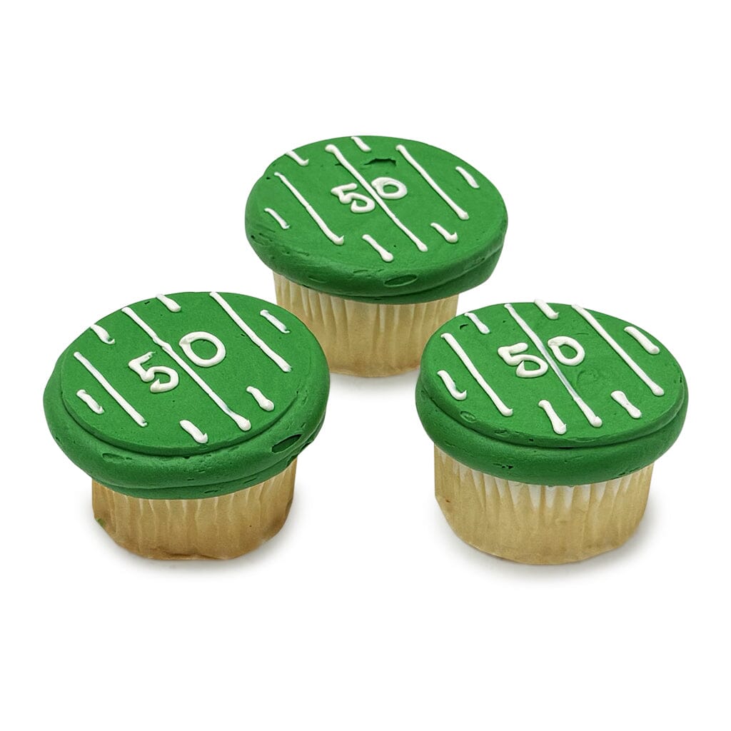 End Zone Cupcakes Theme Cupcake Freed's Bakery Dozen Field Design Vanilla