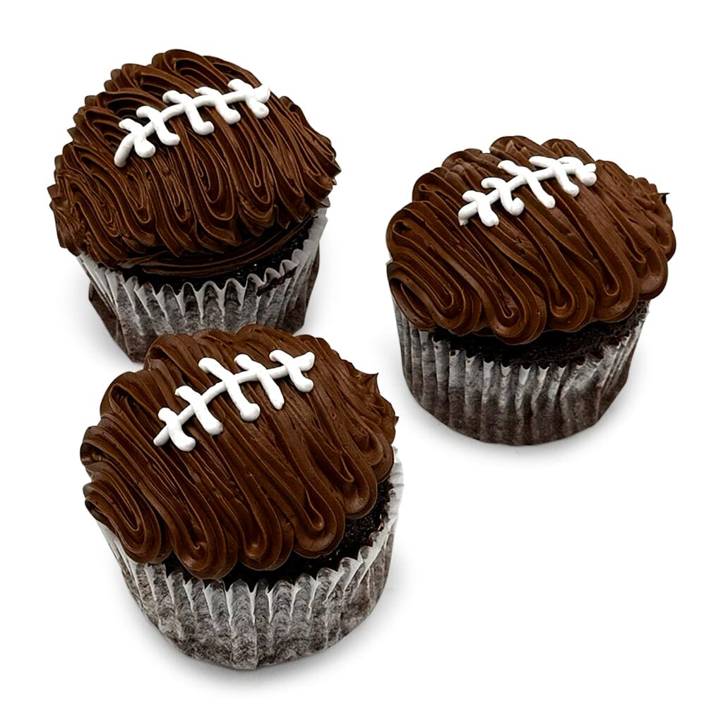 End Zone Cupcakes Theme Cupcake Freed's Bakery Dozen Football Design Vanilla