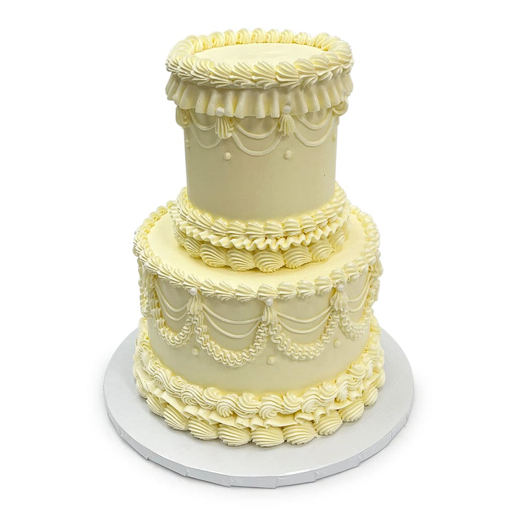 Whispered Elegance Wedding Cake Freed's Bakery