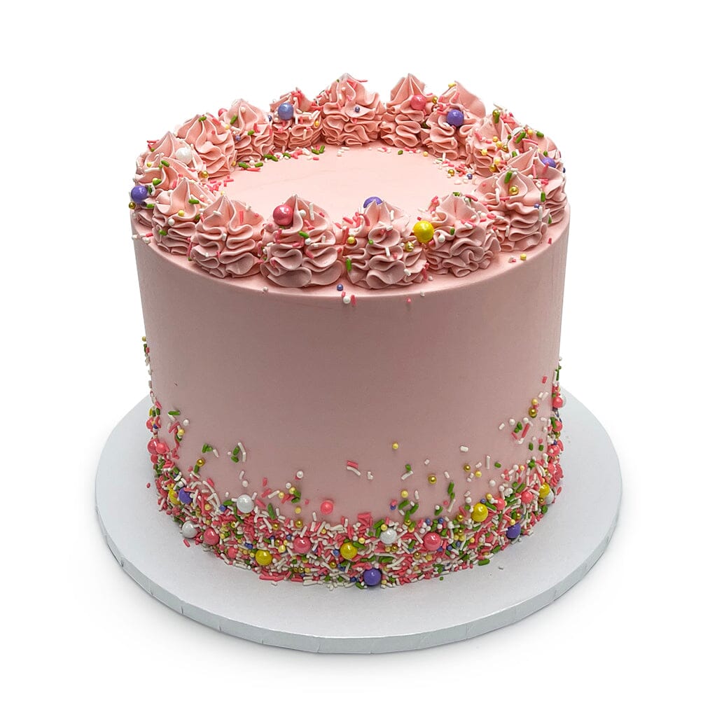 Pink Confetti Sprinkle Theme Cake Freed's Bakery