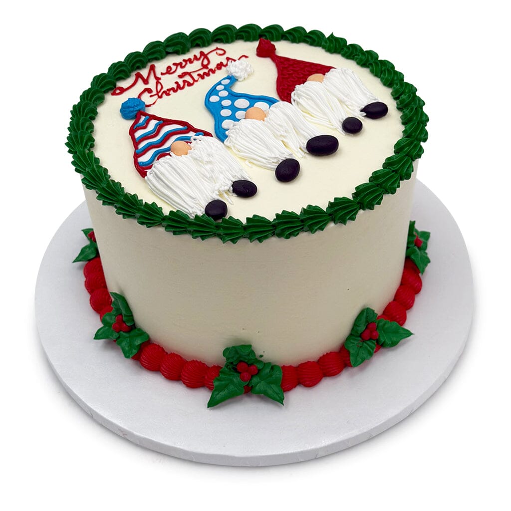Gnome for the Holidays Theme Cake Freed's Bakery