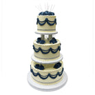 Blue Traditions Wedding Cake Freed's Bakery