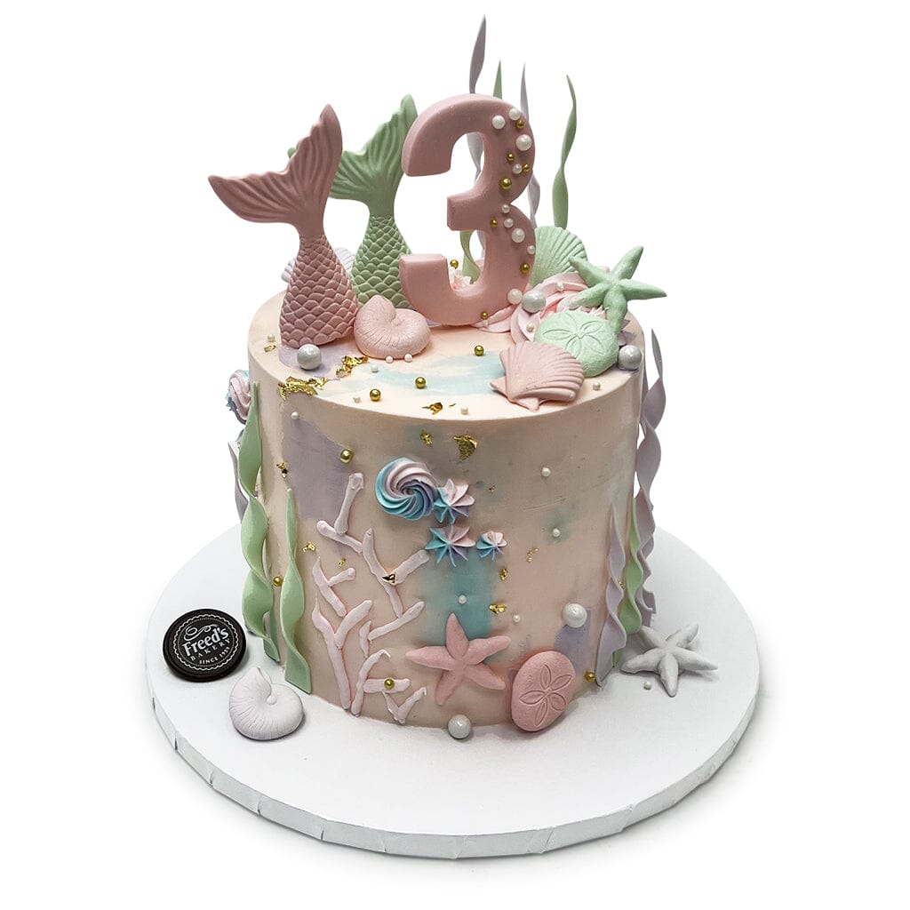 Pastel Mermaid Theme Cake Freed's Bakery