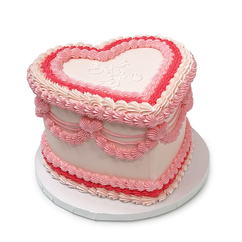 Pink Heart Delight Theme Cake Freed's Bakery