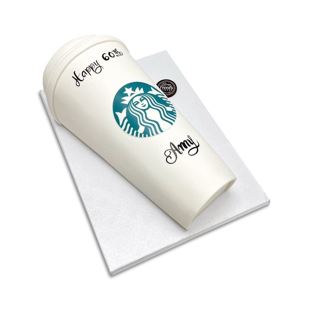 Coffee On The Go Theme Cake Freed's Bakery