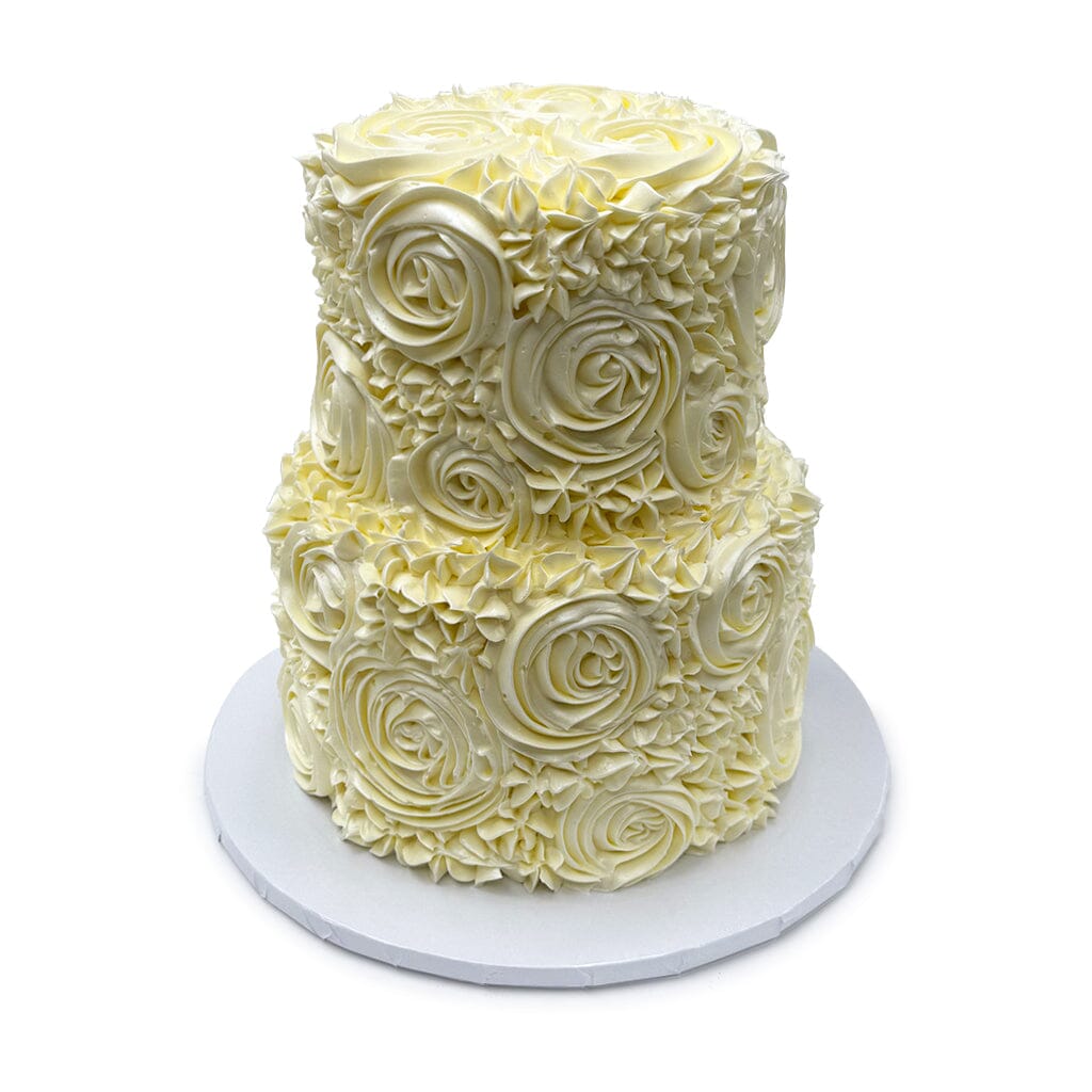 Icing Swirls Wedding Cake Wedding Cake Freed's Bakery