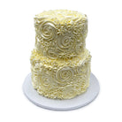 Icing Swirls Wedding Cake Wedding Cake Freed's Bakery