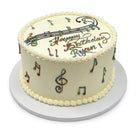 Rainbow Flavor Notes Theme Cake Freed's Bakery