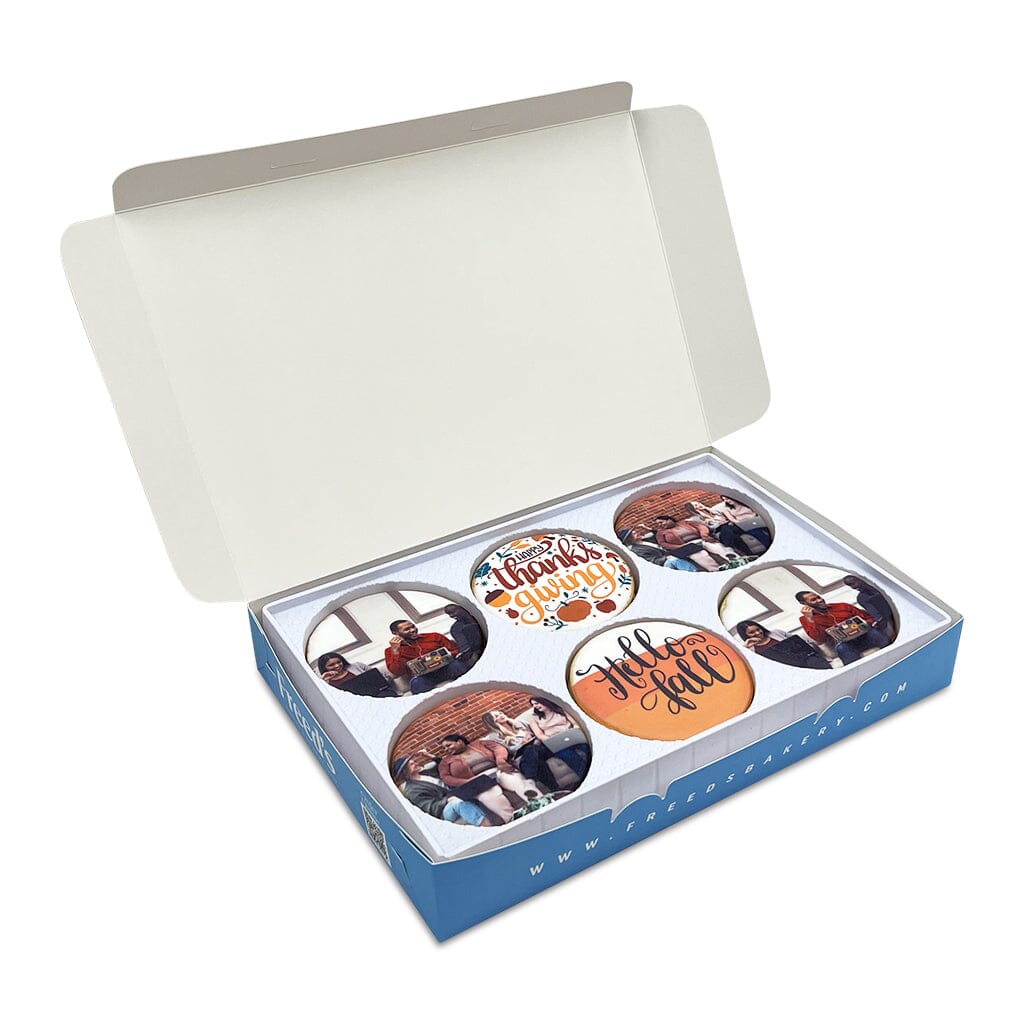 Happy Thanksgiving Custom Cookie Gift Box Gift Box Freed's Bakery 12 Cookies One Image