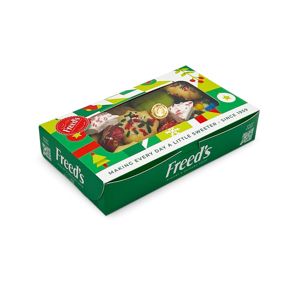 Half Pound Holiday Box Cookie Assortment Seasonal Item Freed's Bakery