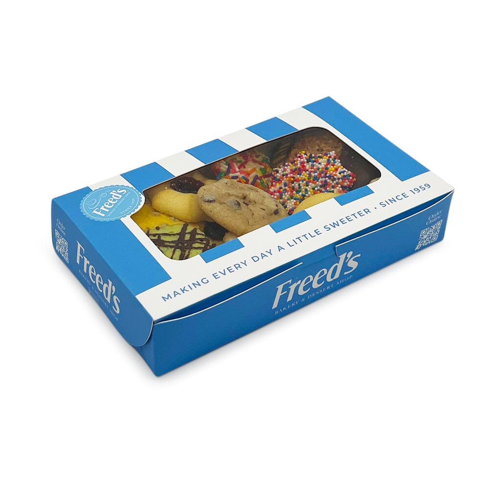 Half Pound Freed's Box Cookie Assortment Seasonal Item Freed's Bakery