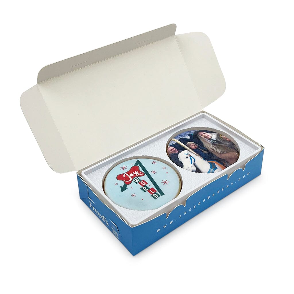 Retro Christmas Custom Cookie Gift Box Gift Box Freed's Bakery