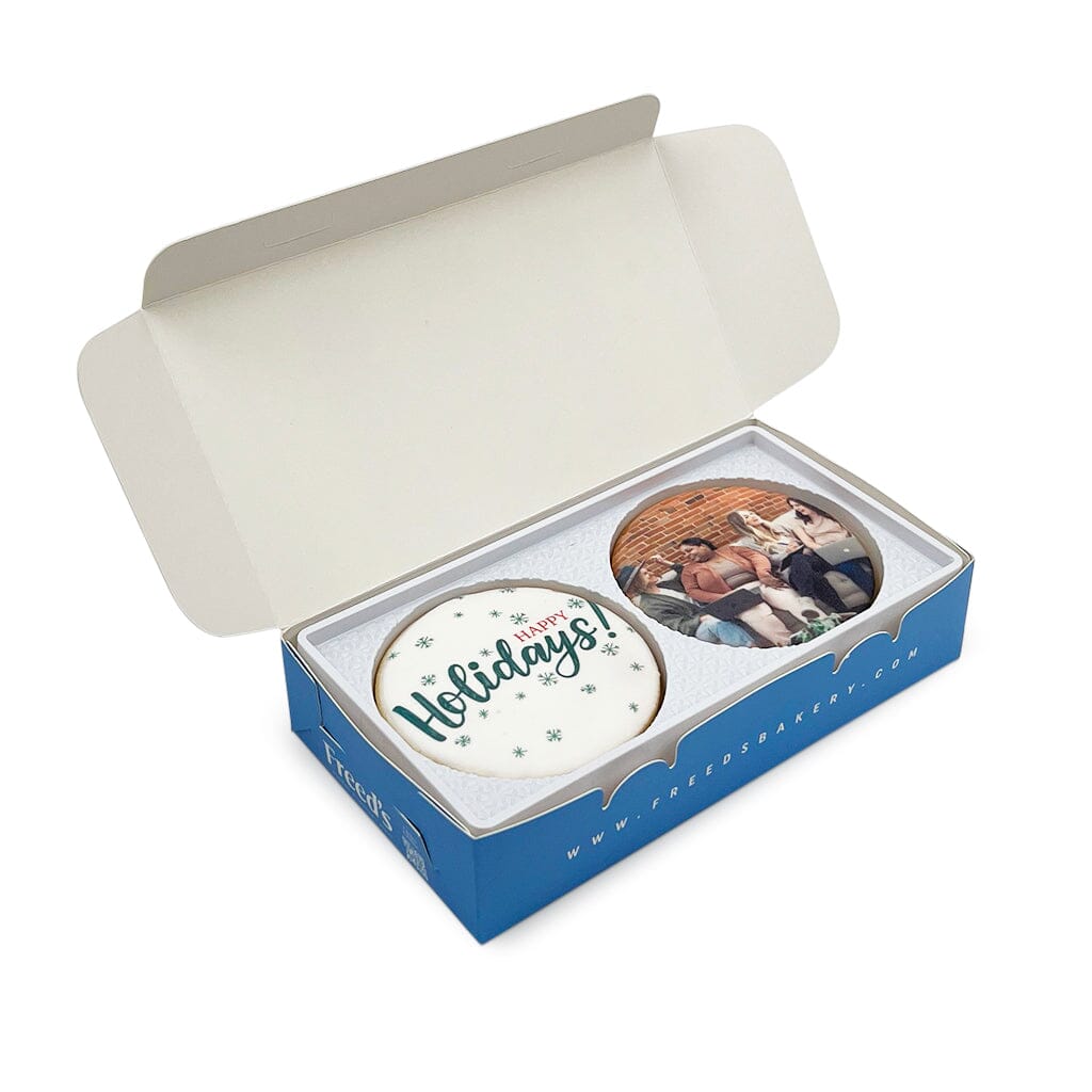 Happy Holidays Custom Cookie Gift Box Gift Box Freed's Bakery