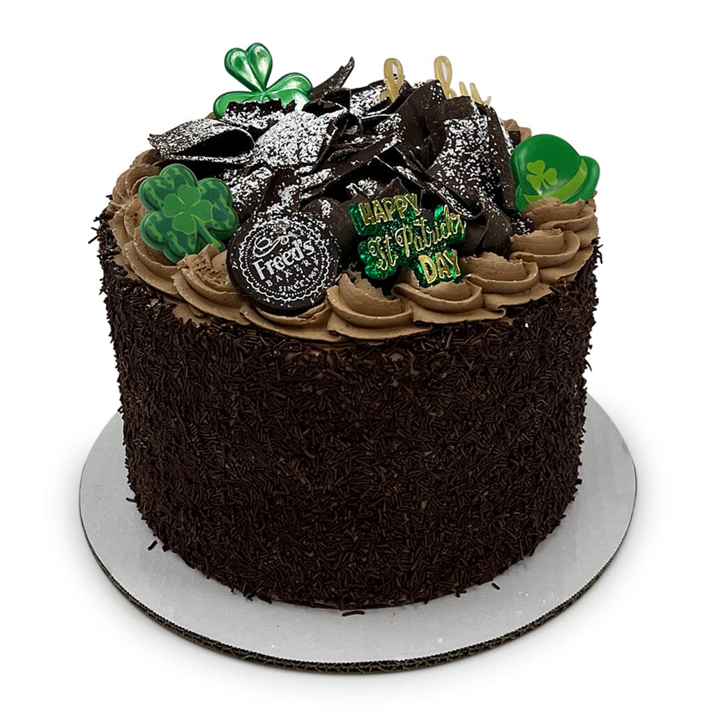 St. Patrick's Day Parisian Chocolate Cake Dessert Cake Freed's Bakery 