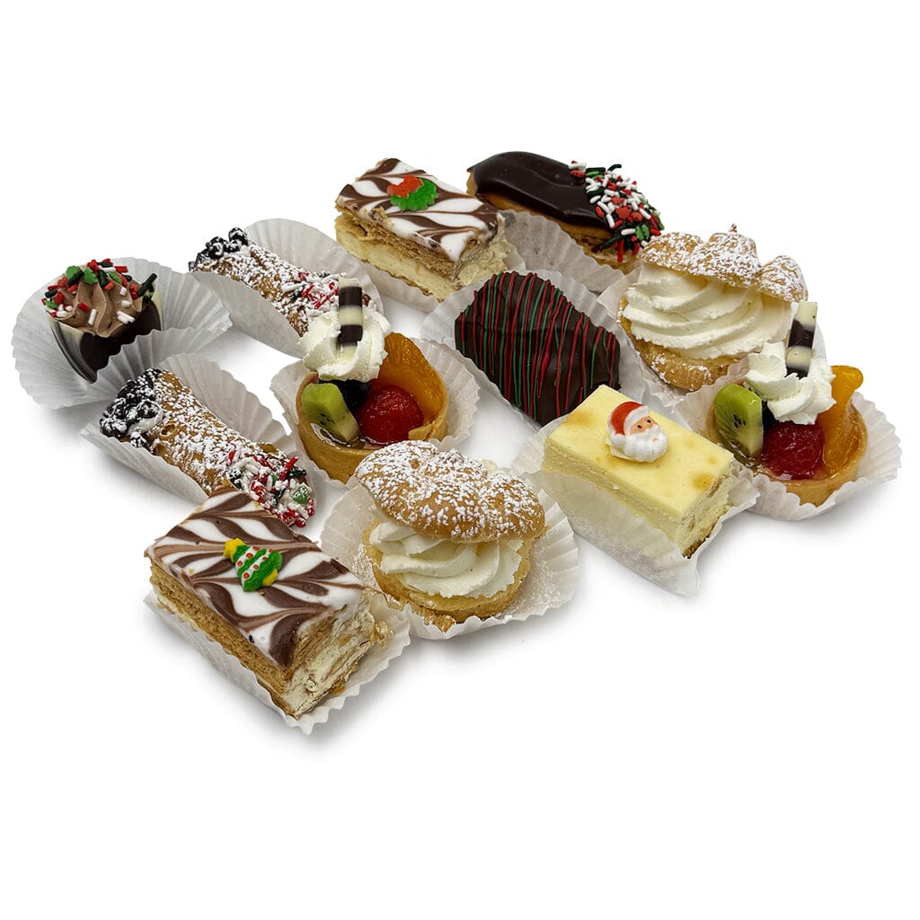 Holiday Mini Pastry Assortment Cake Slice & Pastry Freed's Bakery