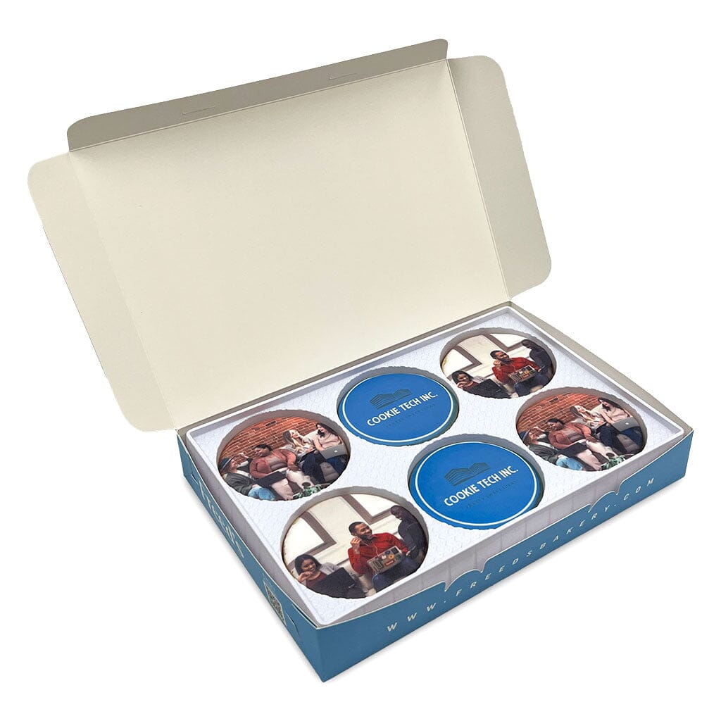 Custom Image & Logo Gift Box Gift Box Freed's Bakery 12 Cookies One Image