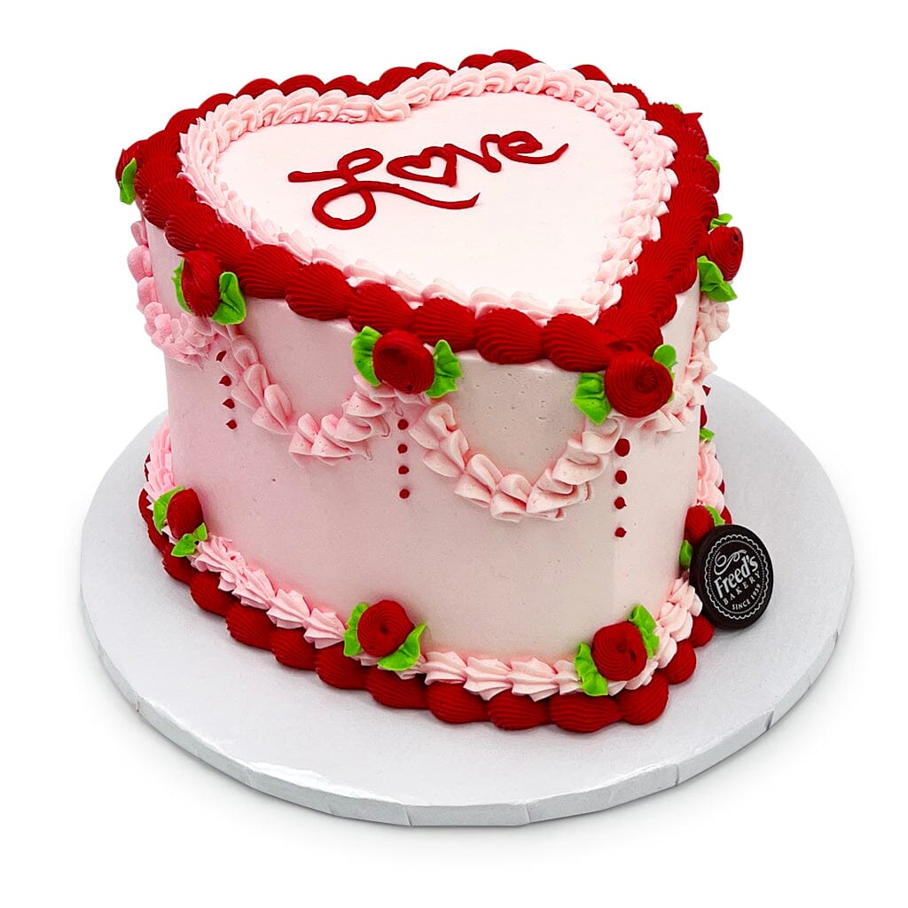 Love Bliss Heart Cake Theme Cake Freed's Bakery