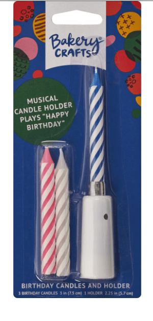 Musical Candles Candle Freed's Bakery