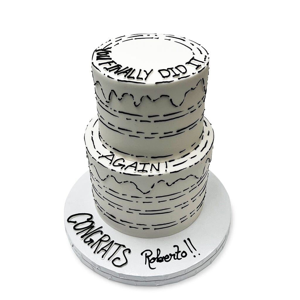 Pop Art Celebration Wedding Cake Freed's Bakery
