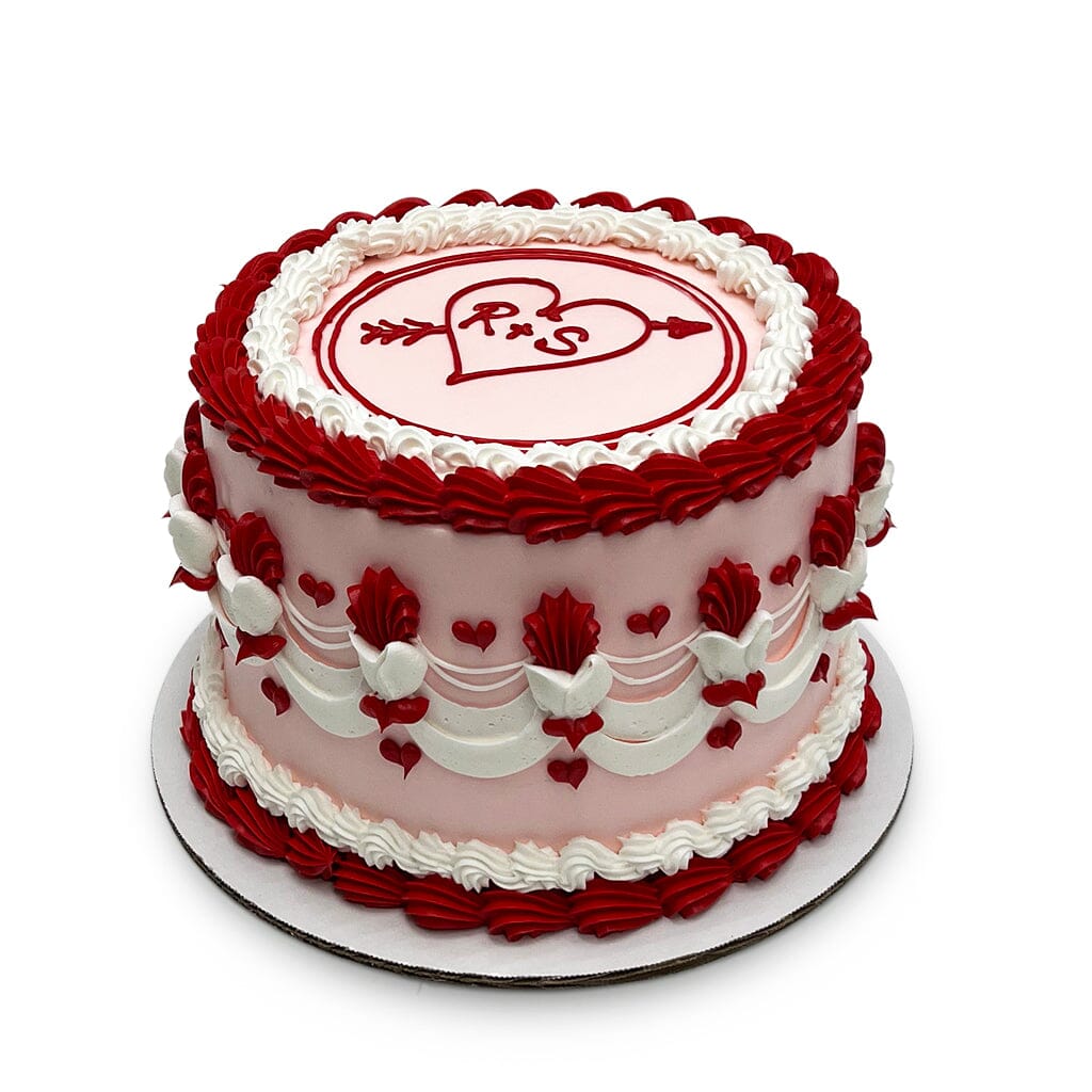 Red Romance Theme Cake Freed's Bakery
