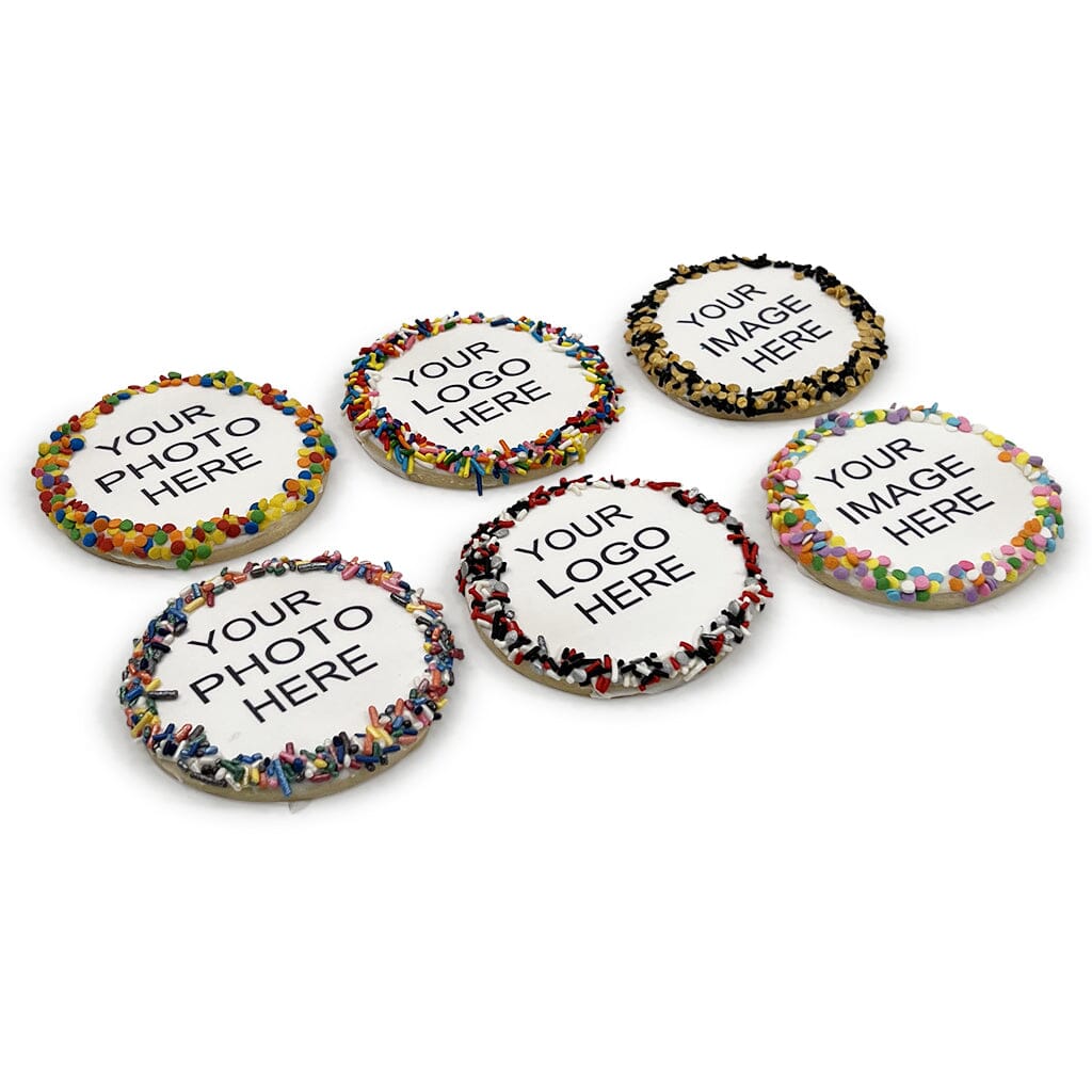 Round Custom Image Cookies Cutout Cookie Freed's Bakery