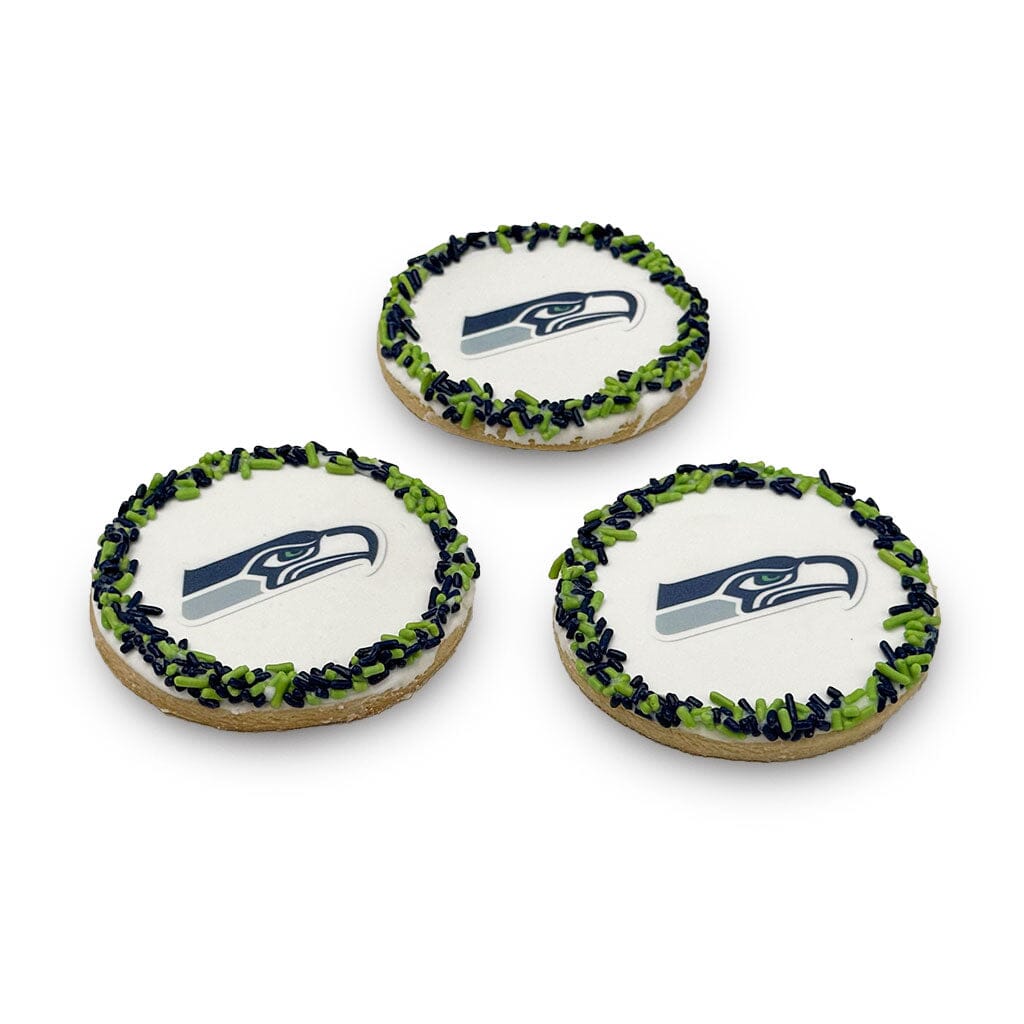 Big Game Cookies Cutout Cookie Freed's Bakery Six Seahawks Yes - Individually Bag Cookies