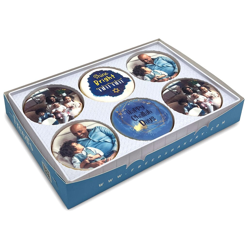 Bright Menorah Custom Cookie Gift Box Gift Box Freed's Bakery