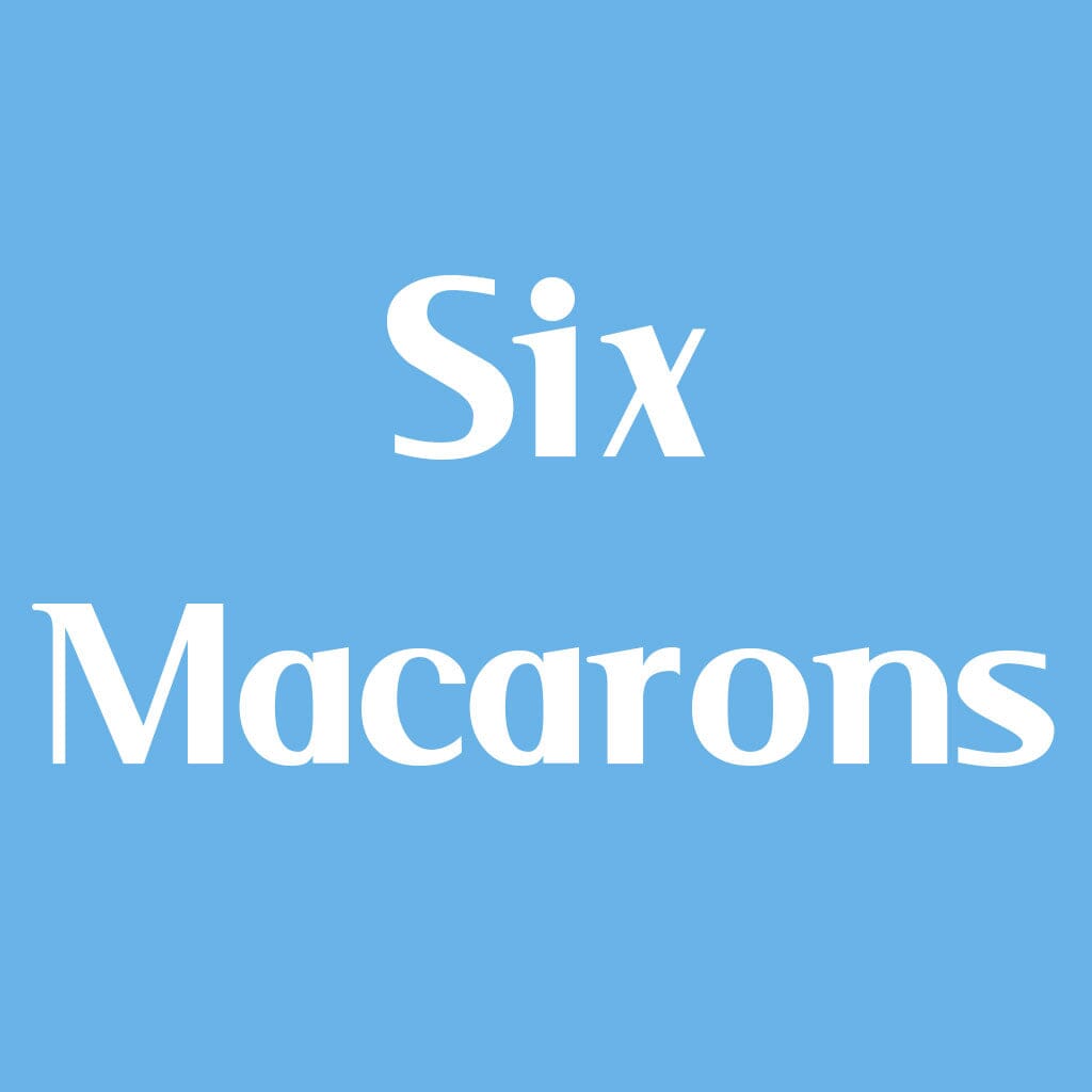 Quantity Selected Product Option Freed's Bakery Six Macarons