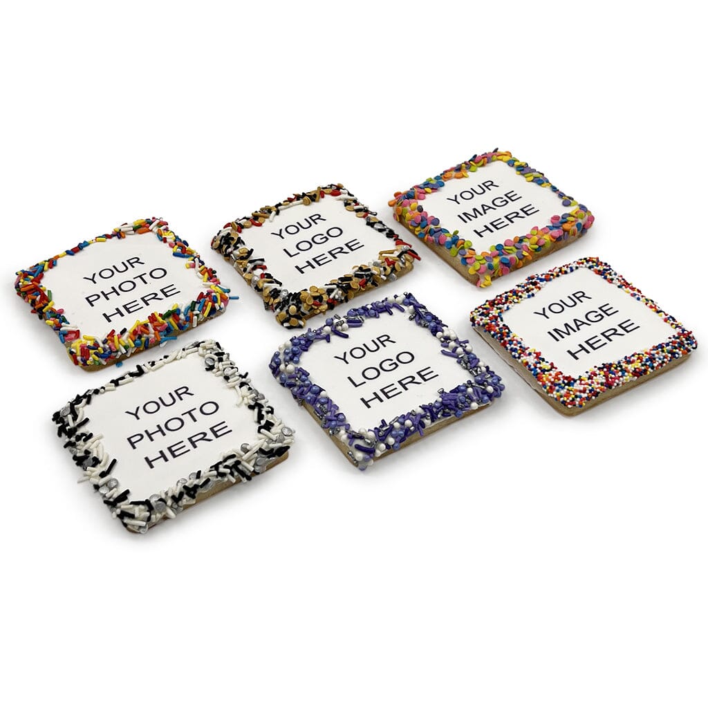 Square Custom Image Cookies Cutout Cookie Freed's Bakery