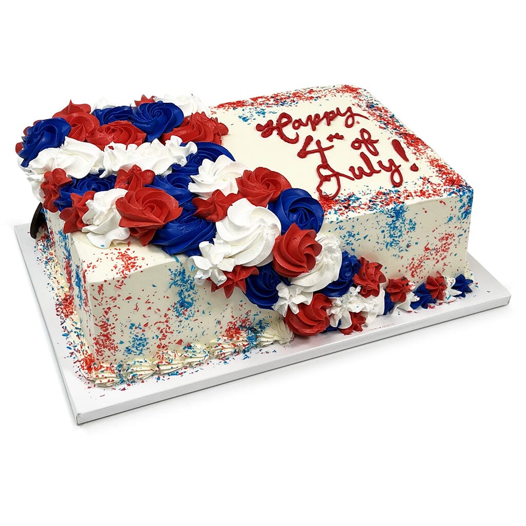 Patriotic Rose Cascade Theme Cake Freed's Bakery